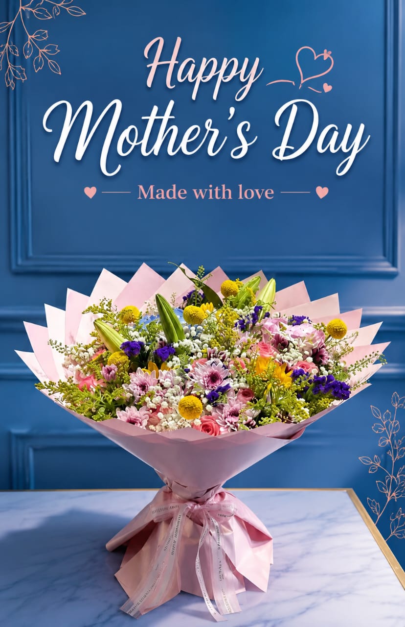 Happy Mother's Day Luxury Mixed Bouquet — Made with Love