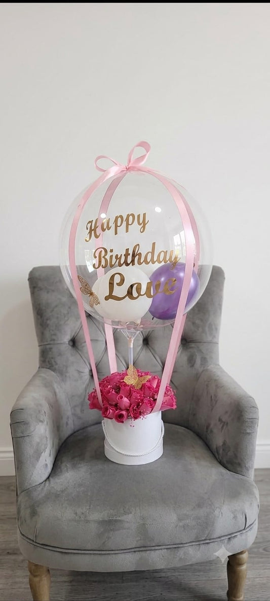 Luxury Birthday Balloon & Rose Box — Personalised Gift Nairobi