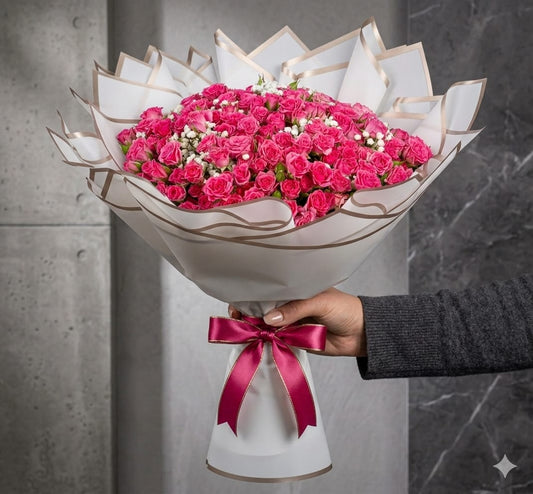 Blush Pink Spray Rose Bouquet